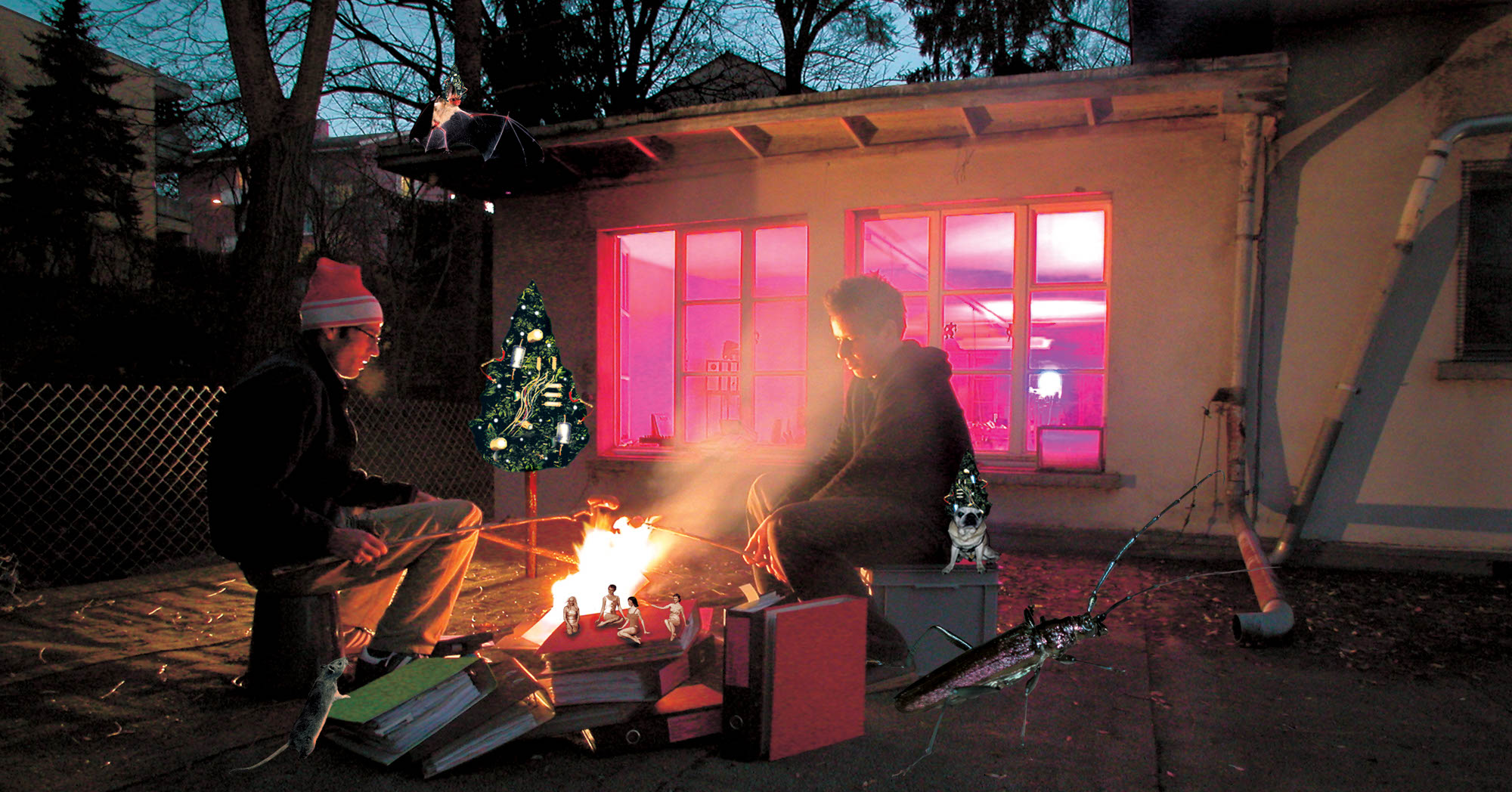 Weihnachtskarte Buffet für Gestaltung 2006